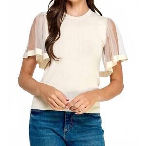 NEW ELLISON whispers top in ivory